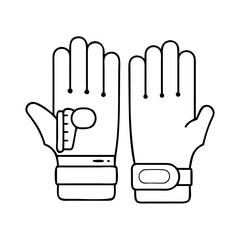 vr gloves icon, vr gloves vector illustration-simple illustration of vr gloves, perfect for vr gloves logos and icons