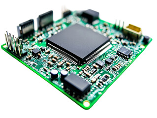 a close up of a circuit board