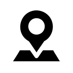 location alt glyph  vector flat icon