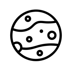 mars  vector flat icon