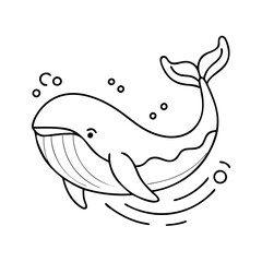 whale icon, whale vector illustration-simple illustration of whale, perfect for whale logos and icons