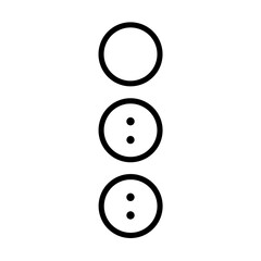 menu dots vertical  vector flat icon
