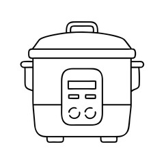 rice cooker icon, rice cooker vector illustration-simple illustration of rice cooker, perfect for rice cooker logos and icons