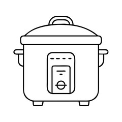 rice cooker icon, rice cooker vector illustration-simple illustration of rice cooker, perfect for rice cooker logos and icons