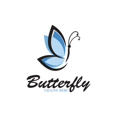beatiful butterfly icon vector illustration template design
