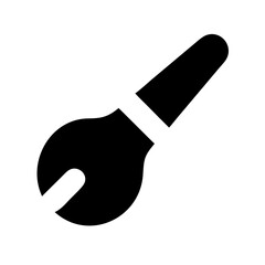 paint brush glyph  vector flat icon