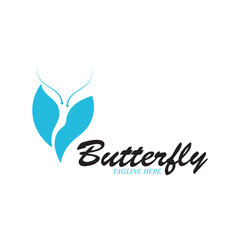 beatiful butterfly icon vector illustration template design
