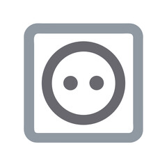Fototapeta premium Socket Icon for Electrical Connectivity and Utility