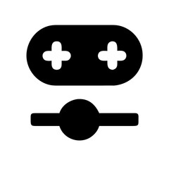 password glyph  vector flat icon