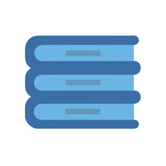 Obraz premium Stack of Closed Books Icon for Learning and Knowledge