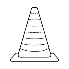 traffic cone icon, traffic cone vector illustration-simple illustration of traffic cone, perfect for traffic cone logos and icons