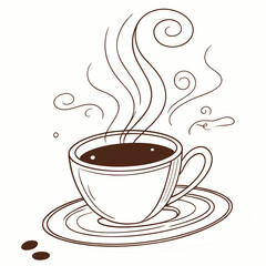 Cup of coffee vector illustration