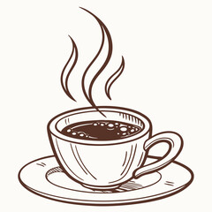 Cup of coffee vector illustration