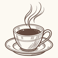 Cup of coffee vector illustration