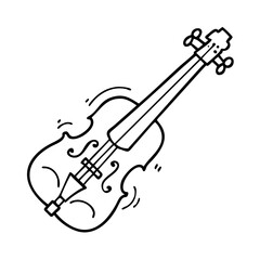 Obraz premium violin icon, violin vector illustration-simple illustration of violin, perfect for violin logos and icons