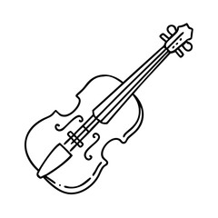 Obraz premium violin icon, violin vector illustration-simple illustration of violin, perfect for violin logos and icons