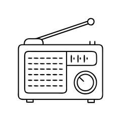 radio icon, radio vector illustration-simple illustration of radio, perfect for radio logos and icons