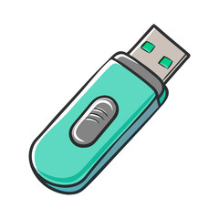 usb flash drive icon, usb flash drive vector illustration-simple illustration of usb flash drive, perfect for usb flash drive logos and icons