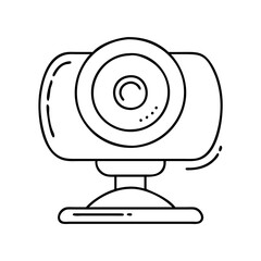 Fototapeta premium webcam icon, webcam vector illustration-simple illustration of webcam, perfect for webcam logos and icons