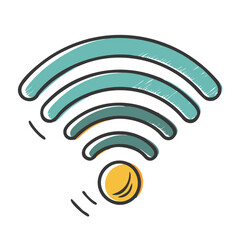 wi fi signal icon, wi fi signal vector illustration-simple illustration of wi fi signal, perfect for wi fi signal logos and icons