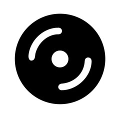 record vinyl  vector flat icon