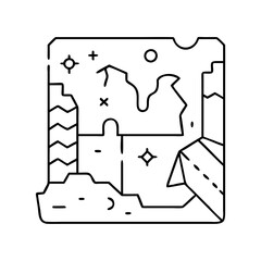 map of ruins icon, map of ruins vector illustration-simple illustration of map of ruins, perfect for map of ruins logos and icons