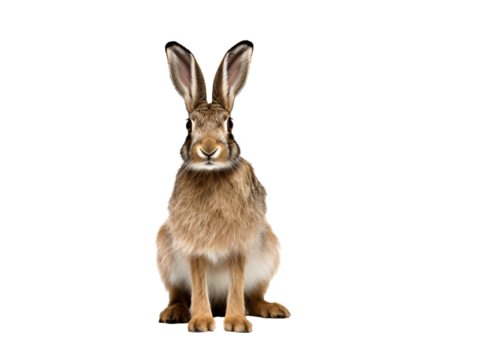 a rabbit with a white background