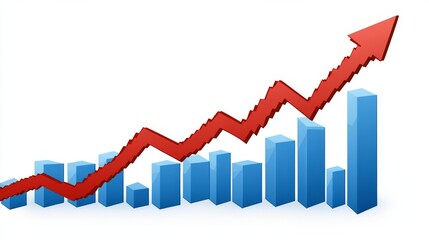 Chart depicting stock market and forex trading concepts for financial investment trends