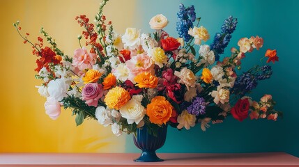 coloful beautiful flowers on the background, colored flowers on abstract background, flower wallpaper