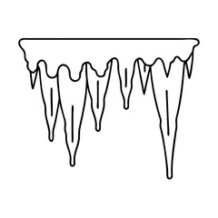 icicles icon, icicles vector illustration-simple illustration of icicles, perfect for icicles logos and icons