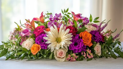 Obraz premium coloful beautiful flowers on the background, colored flowers on abstract background, flower wallpaper