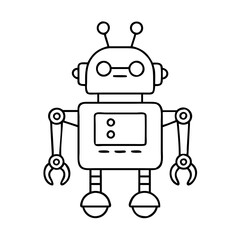 robot icon, robot vector illustration-simple illustration of robot, perfect for robot logos and icons