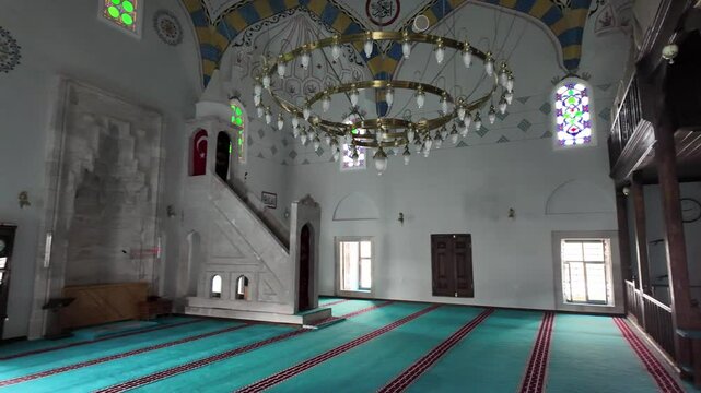 Yunus Pasha Mosque, located in Tarakli, Sakarya, Turkey, was built in the 16th century.