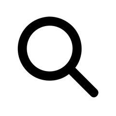 search glyph  vector flat icon