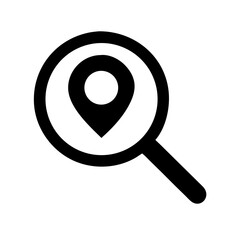 search location  vector flat icon