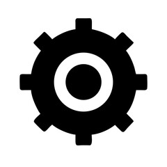 settings free interface icon glyph  vector flat icon