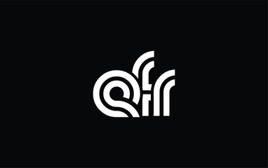 EFR Creative Unique Modern Letter Logo Design. Stylized logo featuring a unique letter design, presenting abstract minimalist aesthetics and modern appeal.