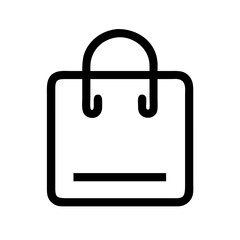shopping bag  vector flat icon