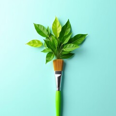 green leaf and brush