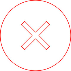 Obraz premium Close single vector illustration icon