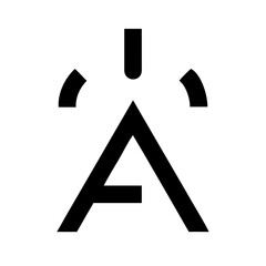 signal alt  glyph  vector flat icon