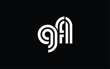 GFL Creative Unique Modern Letter Logo Design. Stylized logo featuring a unique letter design, presenting abstract minimalist aesthetics and modern appeal.