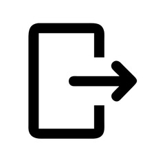 sign out alt  vector flat icon