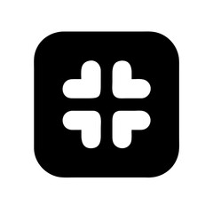 Obraz premium slack vector flat icon