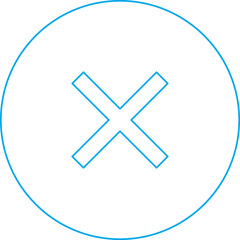 Obraz premium Close single vector illustration icon