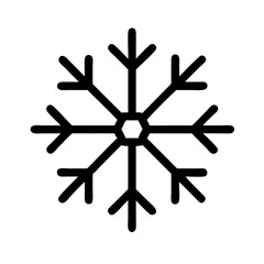 snowflake  vector flat icon