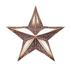 Obraz premium Unique decorative star with intricate cut-out patterns for home embellishment and festive occasions 