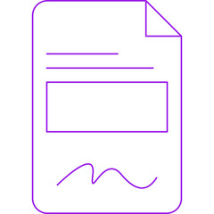 Contract single vector illustration icon