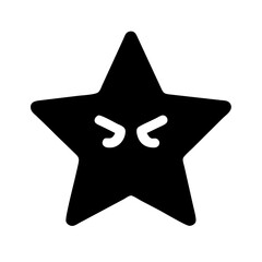 star glyph  vector flat icon