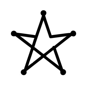 star octogram  vector flat icon